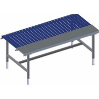 Rocholz Rollenbahntisch mit Arbeitsfläche SYSTEM 2000 1955x920x690-960 mm von Rocholz