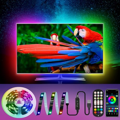 HUEMIHUI Dreamcolour LED TV Retroilluminazione 5 Metri, Striscia Con Distanza & APP Controllo von HUEMIHUI