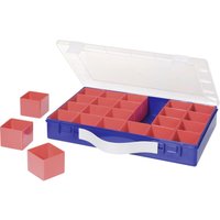 Sortimentskoffer (l x b x h) 332 x 232 x 55 mm Anzahl Fächer: 24 variable Unterteilung - Hünersdorff von HÜNERSDORFF