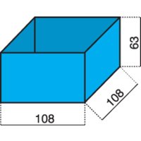 Sortimentskoffer-Einsatz (l x b x h) 108 x 108 x 63 mm Anzahl Fächer: 1 Inhalt 1 St. - Hünersdorff von HÜNERSDORFF