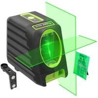 BOX-1G Kreuzlinienlaser Grün, Linienlaser Selbstnivellierenden mit Pulsfunktion, Umschaltbar Vertikale- und Horizontaler Linie mit H130° / V150° von HUEPAR