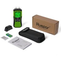 Huepar Digitales Holzfeuchtemessgerät, Stift-Wasserleckdetektor mit 2 Messmodi, 8 Arten von Holzfeuchtetester mit LCD von HUEPAR