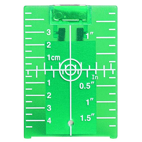 Huepar TP01G Grüne Laser Zielscheibe, Magnetische Laser Zieltafel mit Reflektoren, mit einer Grünem Kreuzlinienlaser Verwendet Werden, für eine Verbesserung der Grünem Laser-Sichtbarkeit von Huepar