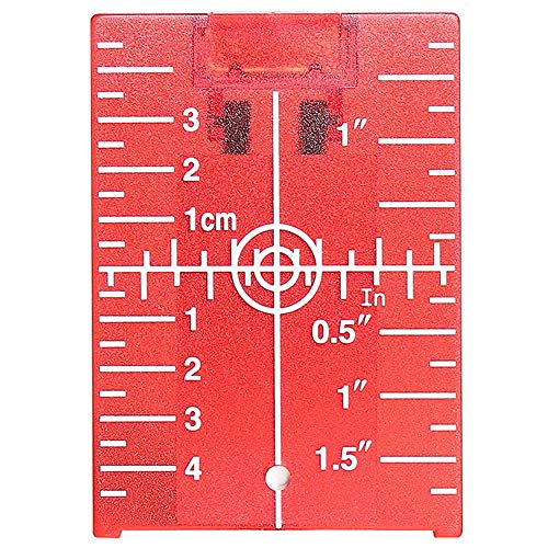 Huepar TP01R Rote Laser Zielscheibe, Magnetische Laser Zieltafel mit Reflektoren, mit einer Rote Kreuzlinienlaser Verwendet Werden, für eine Verbesserung der Roter Laser-Sichtbarkeit von Huepar