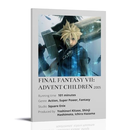 HUERWJRBJ Final Fantasy Vii Poster, moderne Kunst, Gemälde, ästhetischer Leinwandbezug, Wandkunst, Poster, geeignet für jeden Ort, 20 x 30 cm, Rahmenstil HUERWJRBJ Final Fantasy Vii Poster, moderne Kunst, Gemälde, ästhetischer Leinwandbezug, Wandkunst, Poster, geeignet für jeden Ort, 20 x 30 cm, Rahmenstil von HUERWJRBJ