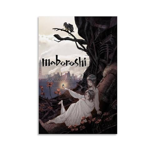 HUERWJRBJ Maboroshi Poster, moderne Kunst, Gemälde, ästhetischer Leinwandbezug, Wandkunst, Poster, geeignet für jeden Ort, 60 x 90 cm, ungerahmter Stil von HUERWJRBJ