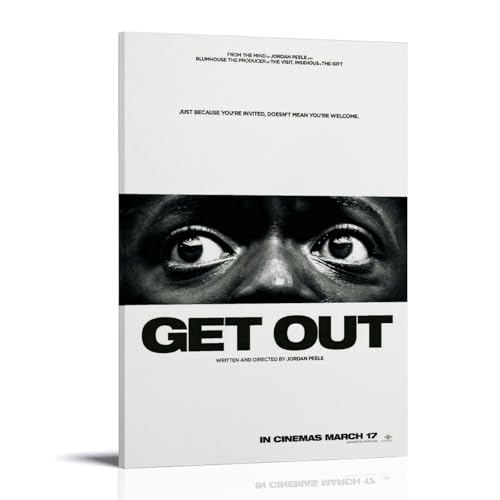 HUERWJRBJ Poster "Get Out", moderne Kunst, Gemälde, ästhetischer Leinwandbezug, Wandkunst, Poster, geeignet für jeden Ort, 30 x 45 cm, Rahmenstil HUERWJRBJ Poster "Get Out", moderne Kunst, Gemälde, ästhetischer Leinwandbezug, Wandkunst, Poster, geeignet für jeden Ort, 30 x 45 cm, Rahmenstil von HUERWJRBJ