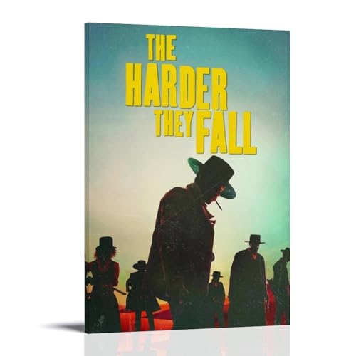 HUERWJRBJ Poster "The Harder They Fall", moderne Kunst, Gemälde, ästhetischer Leinwandbezug, Wandkunst, Poster, geeignet für jeden Ort, 50 x 75 cm, Rahmenstil HUERWJRBJ Poster "The Harder They Fall", moderne Kunst, Gemälde, ästhetischer Leinwandbezug, Wandkunst, Poster, geeignet für jeden Ort, 50 x 75 cm, Rahmenstil von HUERWJRBJ