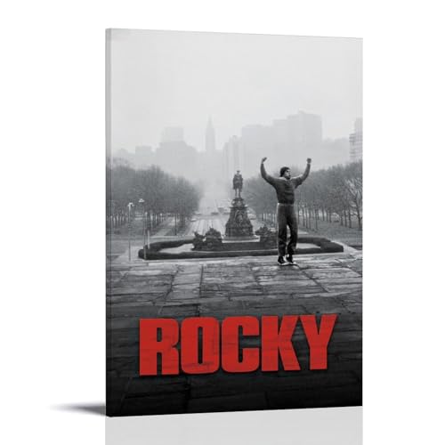 HUERWJRBJ Rocky-Poster, moderne Kunst, Gemälde, ästhetischer Leinwandbezug, Wandkunst, Poster, geeignet für jeden Ort, 40 x 60 cm, Rahmenstil HUERWJRBJ Rocky-Poster, moderne Kunst, Gemälde, ästhetischer Leinwandbezug, Wandkunst, Poster, geeignet für jeden Ort, 40 x 60 cm, Rahmenstil von HUERWJRBJ