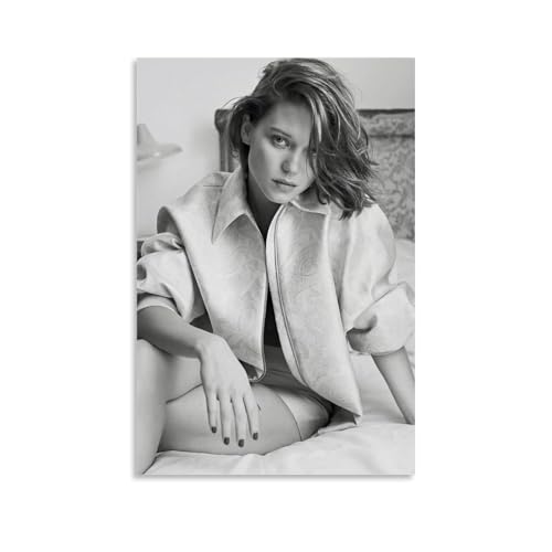 HUEXIANG Léa Seydoux Filmstar-Schauspieler, schwarz-weiß, Wanddekoration, Leinwanddruck, Poster, 40 x 60 cm, ungerahmter Stil HUEXIANG Léa Seydoux Filmstar-Schauspieler, schwarz-weiß, Wanddekoration, Leinwanddruck, Poster, 40 x 60 cm, ungerahmter Stil von HUEXIANG