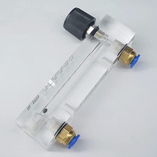 0,1-1 0,15-1,5 0,2-2 0,3-3 0,5-5 1-10 LPM 100-1000 LPM LZM-6T Stickstoffdurchflussmesser Rotameter Mit Ventil Passend For 6/8/10/12 Mm Rohr (Size : 10-500mL Per min, Color : Tube OD 8mm) von HUFFA