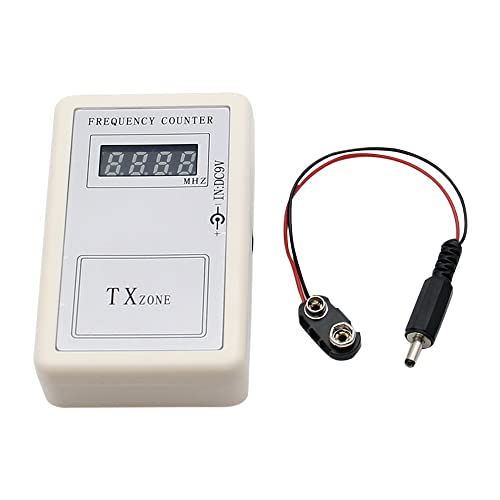 HUFFA Digitaler Handheld-Frequenzzähler-Tester Garagentor-Rollladen-Anzeige-Detektor Drahtloser Fernbedienungssender Wellenmesser von HUFFA