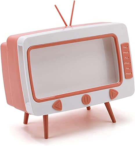 HUFFA Handyständer Telefonhalter Retro TV Tissue Box Multi Aufbewahrungsbehälter for Schlafzimmer, Zuhause und Büro von HUFFA