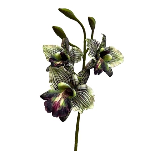 HUFFA Künstlicher Orchideenblumenstrauß – Hochzeitstischdekoration – Gefälschtes Blumenarrangement for Zuhause und Event-Styling(Green) von HUFFA