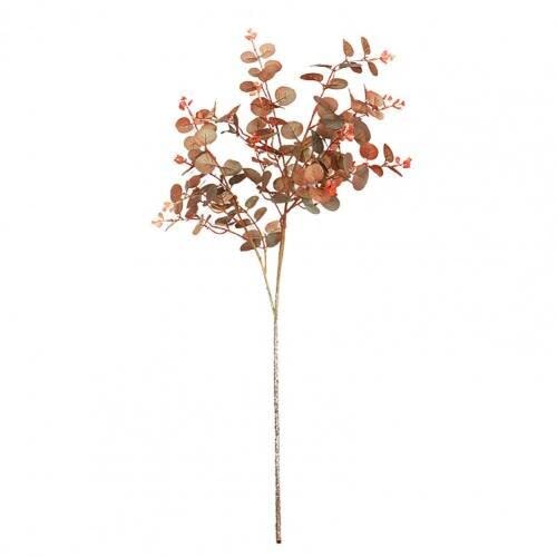 HUFFA Umweltfreundliche zarte Tischplatte Sumulated Vase Plant Exquisite Fake Eucalyptus Leaf Everlasting for Zuhause (Color : Coffee) von HUFFA