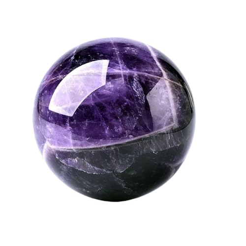 Natural Dream Amethyst Polierte Massagekugel - Kristall-Heimdekor und Entspannungswerkzeug(Diameter 5-6cm) von HUFFA