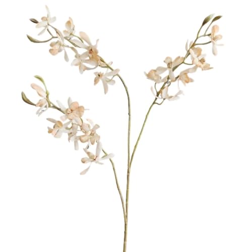 Simulation Einer Phönix-Schmetterlingsorchidee mit 3 Zweigen – Cymbidium-Blume for Vier Jahreszeiten als Dekoration for Zuhause, Hotel und Hochzeit(Smokedcolor) von HUFFA
