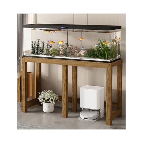HUFIREHU AquariumstäNder Aquarium Unterschrank 2-StöCkiger Aquarium Tisch AquariumstäNder Mit FäCher Und Ablagen FüR SchildkröTenbecken, Reptilien-Terrarium(120*45*70cm) von HUFIREHU