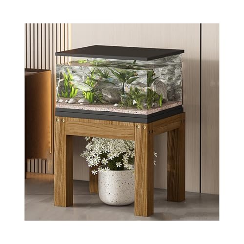 HUFIREHU AquariumstäNder Aquarium Unterschrank 2-StöCkiger Aquarium Tisch AquariumstäNder Mit FäCher Und Ablagen FüR SchildkröTenbecken, Reptilien-Terrarium(30*30*26cm) von HUFIREHU