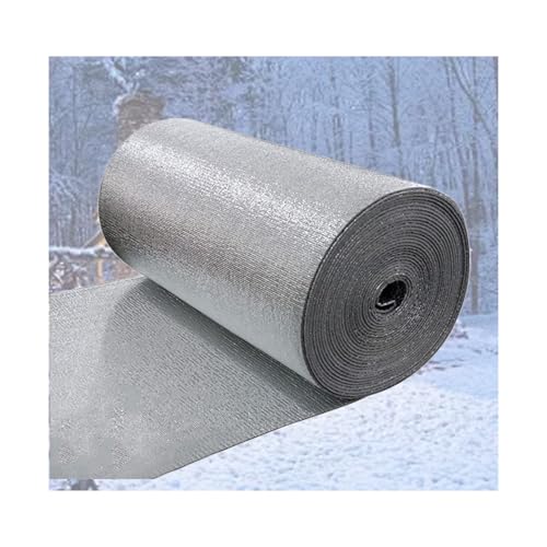 HUFIREHU Thermofolie DäMmfolie HeizköRper Reflexionsfolie Heizung Alu Isolierfolie FüR HeizköRper Doppelte Alu-Luftpolsterfolie Reflektierende Isolierrolle(900cm/354.3in,2.5cm/0.98in) von HUFIREHU