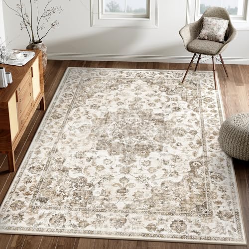 Vintage Braun Waschbarer Teppich Wohnzimmer 140x200cm Retro Rugs for Living Room Weich rutschfest Groß Tepich Kurzflor Schlafzimmer Carpet Living Room Bedroom Esszimmer Teppiche Büro Vintage Braun Waschbarer Teppich Wohnzimmer 140x200cm Retro Rugs for Living Room Weich rutschfest Groß Tepich Kurzflor Schlafzimmer Carpet Living Room Bedroom Esszimmer Teppiche Büro von HUGEAR