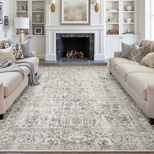 Vintage Waschbarer Teppich 300x400 kurzflor Wohnzimmer Retro Taupe Wohnzimmer Rugs for Living Room Weich rutschfest Groß Tepich Schlafzimmer Carpet Living Room Bedroom Esszimmer Teppiche Büro Vintage Waschbarer Teppich 300x400 kurzflor Wohnzimmer Retro Taupe Wohnzimmer Rugs for Living Room Weich rutschfest Groß Tepich Schlafzimmer Carpet Living Room Bedroom Esszimmer Teppiche Büro von HUGEAR