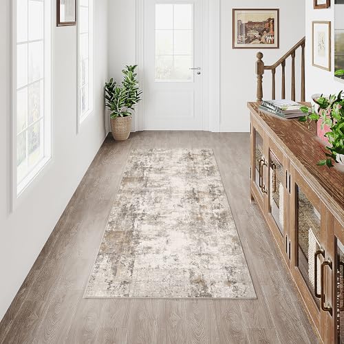 HUGEAR Waschbarer LäUfer Teppich Flur 60 x 180cm Braun Grau Modern Abstrakt Küchen Wohnzimmer Schlafzimmer Teppiche TeppichläUfer rutschfest Kurzflor Weich FlurläUfer TeppichläUfer Bettvorleger HUGEAR Waschbarer LäUfer Teppich Flur 60 x 180cm Braun Grau Modern Abstrakt Küchen Wohnzimmer Schlafzimmer Teppiche TeppichläUfer rutschfest Kurzflor Weich FlurläUfer TeppichläUfer Bettvorleger von HUGEAR