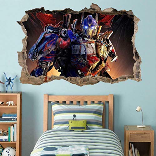 HUGF Wandtattoo Optimus Prime 3d smashing wall decal graphic sticker art mural von HUGF