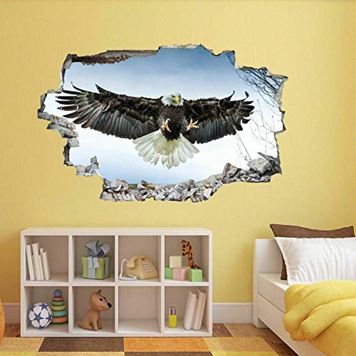 HUGF Wandtattoo Weißkopfseeadler Landing Wall Sticker Wandtattoo Kinderzimmer Home Office Dekor BS23 von HUGF