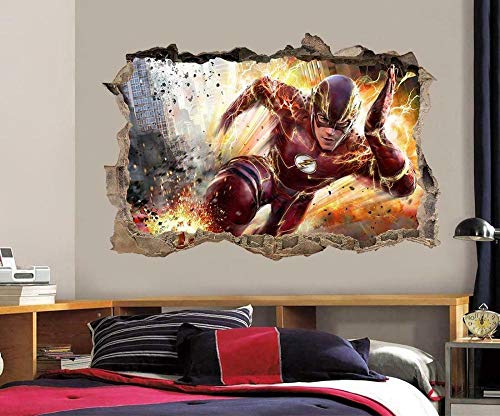 Wandtattoo Flash 3D Smashed Wall Sticker Decal Home Decor Art Mural von HUGF