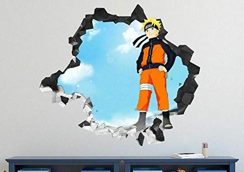 Wandtattoo Naruto Anime Kat Manga Benutzerdefinierte Wandtattoo 3D Wandtattoo Kunst Anime -50 * 100 CM von HUGF