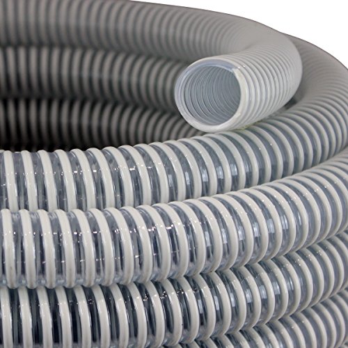 GT Market Saugschlauch/Druckschlauch, Ali-Flex, Durchmesser 32 mm, Länge: 5 m, Weiss/Transparent von HUGGY TUYAUX