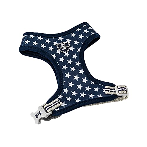 HUGO & HUDSON HZDH10004-XS Star Hundegeschirr, Größe XS, Marineblau von HUGO & HUDSON