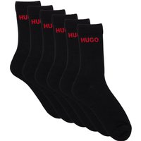 HUGO Underwear Socken "6P QS RIB LOGO CC", (Packung, 6 Paar, 6er Pack), mit eingestricktem HUGO Logo von Hugo Underwear