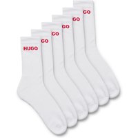 HUGO Underwear Socken "6P QS RIB LOGO CC", (Packung, 6 Paar, 6er Pack), mit eingestricktem HUGO Logo von Hugo Underwear