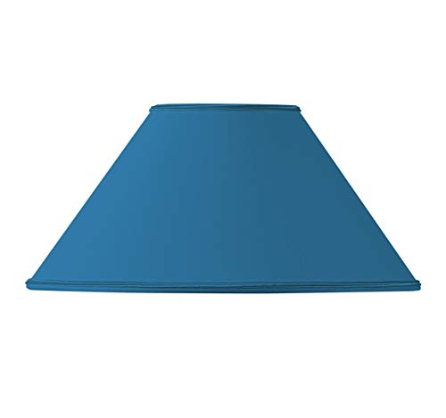 Lampenschirm, Retro-Form, Ø 35 x 11 x 20,5 cm, Hellblau von HUGUES RAMBERT