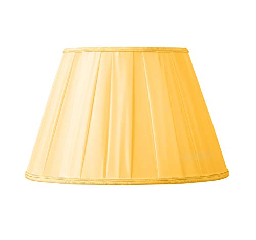Lampenschirm/Plissee, klassische Form, Ø 20 x 12 x 14,5, goldfarben von HUGUES RAMBERT