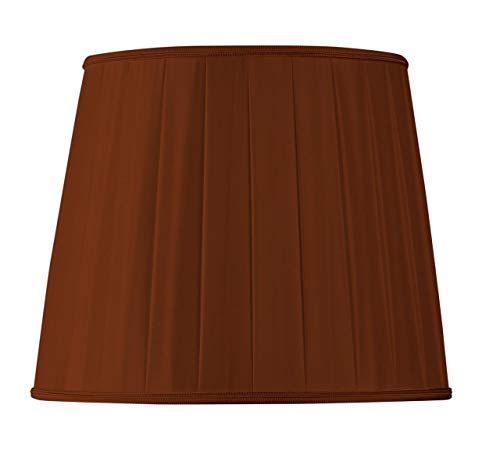 Lampenschirm aus Plissee, Form US Ø 20 x 16 x 17,5 cm (Handgefaltet) Schokoladenbraun von HUGUES RAMBERT