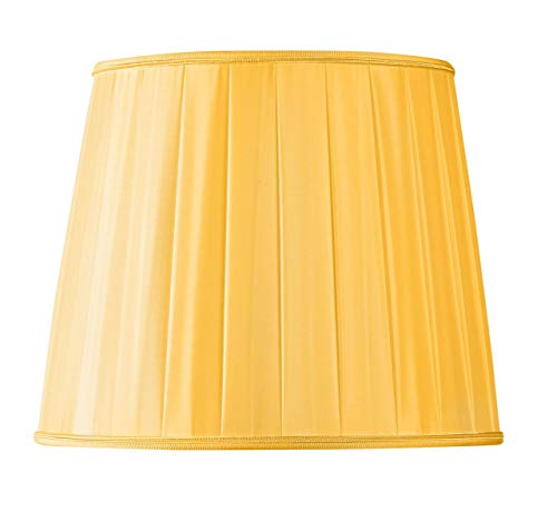 Lampenschirm aus Plissee, Form US Ø 30 x 23 x 24,5 cm, goldfarben von HUGUES RAMBERT