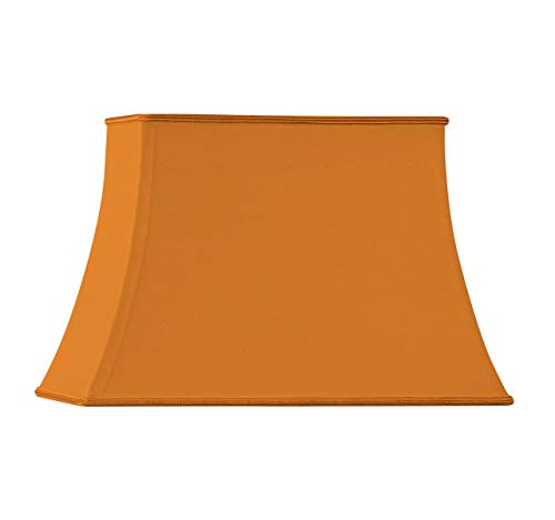 Lampenschirm in Form einer Pagode, rechteckig, 25 x 15/18 x 10/17 cm, Orange von HUGUES RAMBERT