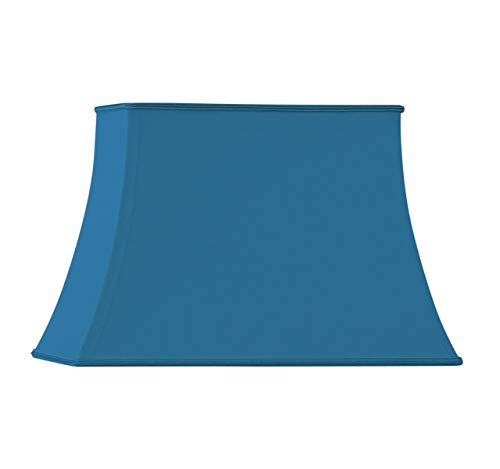 Lampenschirm in Form eines Pagode, rechteckig, 40 x 28/25 x 18/27 cm, Hellblau von HUGUES RAMBERT