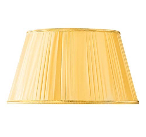 Lampenschirm in Plissee-Form, halbes Empire Ø 30 x 21 x 17 (Handgefaltet) goldfarben von HUGUES RAMBERT