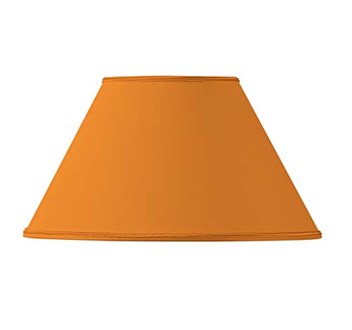 Lampenschirm in viktorianischer Form, Durchmesser 35 x 15 x 21 cm, Orange von HUGUES RAMBERT