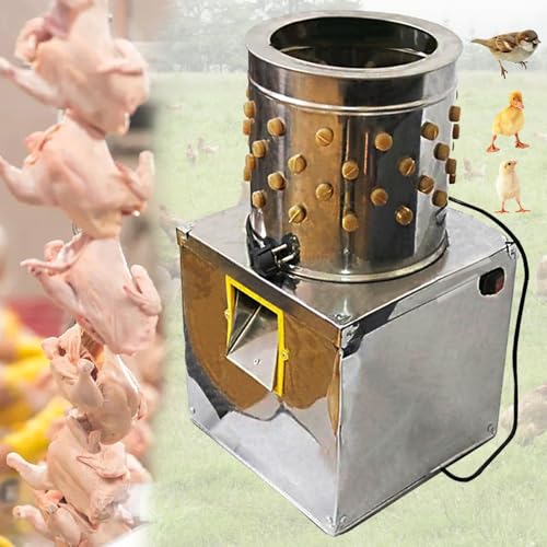 Kleine Edelstahl-geflügelzuzugmaschine-ideal Für Huhn-, Enten- Und Taubenfederentfernung, Hocheffiziente Haarpfeifen, Mit Gummifinger-haarentfernungsmaschine 30 von HUGUQING