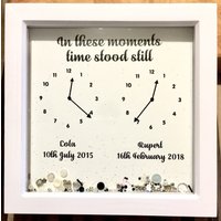 In Diesen Momenten Stand Die Zeit Still Rahmen - Geburtszeiten Schattenkasten Geburtsdetails Dekor in Neuer Baby-Rahmen In Diesen Momenten Stand Die Zeit Still Rahmen - Geburtszeiten Schattenkasten Geburtsdetails Dekor in Neuer Baby-Rahmen von HUGsbyLou