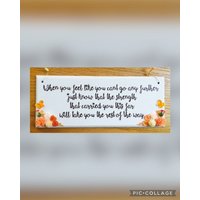 Motivierende Zitat Plakette - Motivierendes Geschenk Tough Times Inspiration Motovational Zitat Plaque Hübsche Florale Plakette Mut von HUGsbyLou