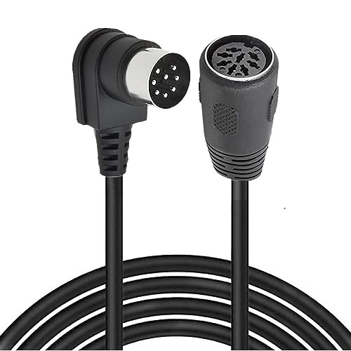 8 Pin Din Extension Cable, MIDI 8 Pin Male 90 Degree to Female Cord Adapter, 8 PIN DIN Plug Speaker Audio Cable for Bang Olufsen PowerLink MK2 (5 Meter) von HUHANGGod