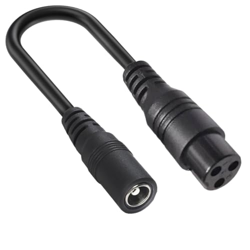 DC 5521 auf M16 Kabel, 5.5mm x 2.1mm Buchse auf 3-Pin Buchse Adapter, Ladegerät Verlängerungskabel für 12.6V 14.6V 48V 54.6v Li-Ionen Ladegerät Verlängerungskabel(M16) von HUHANGGod