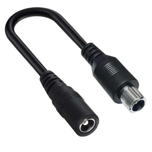 HUHANGGod DC 5521 zu DC 8016 Kabel, DC 5.5mm*2.1mm Buchse zu DC 8.0mm*0.16mm Stecker Adapter Kabel für 12.6V 14.6V 48V 54.6v Li-Ionen Ladegerät Verlängerungskabel (8016) von HUHANGGod