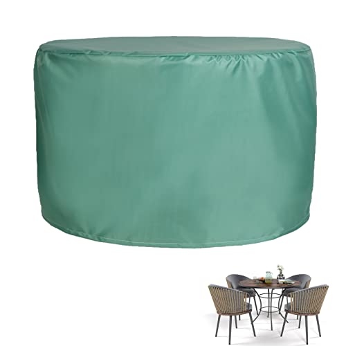 HUHJYUGE Abdeckung für GartenmöBel Set Rund Winddicht Regenschutz 120x75cm, Gartenmobel Abdeckung Wasserdicht, Langlebig Schutzhille Gartenmobel Winterfest Staubfest von HUHJYUGE
